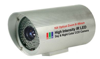 CZ16IRRC: 16x ZOOM 84 IR Color Camera with 9-96 mm Motorized Zoom Security Camera