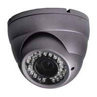 Outdoor Color Sony High Resolution CCD 550 TVL Metal Case Dome Camera