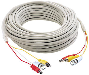 W001A-150 all in one 150 feet RCA video and power cable