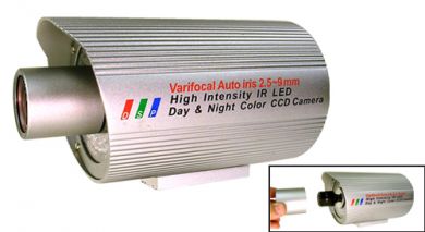 CM259VAIR: Bazooka Varifocal Auto Iris 105 IR LED SONY CCD
