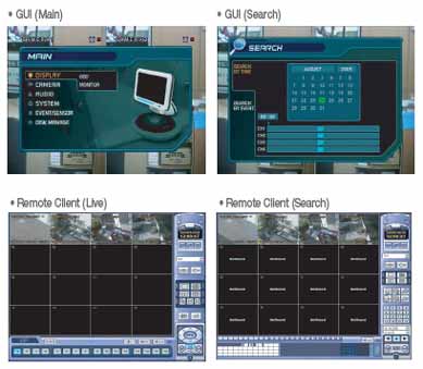 COMBO 8CH DVR GUI